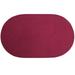 Alpine Braid Collection Reversible Indoor Area Rug, 88"" x 112' Oval by Better Trends in Burgundy Solid (Size 88X112 OVAL)