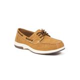 Wide Width Men's Deer Stags® Lace-Up Boat Shoes by Deer Stags in Light Tan (Size 11 1/2 W)