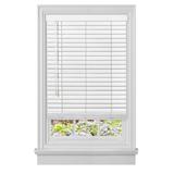 Wide Width Cordless GII Madera Falsa 2" Faux Wood Plantation Blind by Achim Home Décor in White (Size 48" W 64" L)