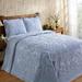 Ashton Collection Tufted Chenille Bedspread by Better Trends in Blue (Size KING)