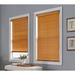 Wide Width 2" Faux Wood Cordless Blinds by BrylaneHome in Oak (Size 36" W 64" L) Window Privacy Shades Adjustable Slats
