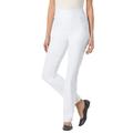 Plus Size Women's Flex-Fit Pull-On Straight-Leg Jean by Woman Within in White (Size 18 W) Jeans