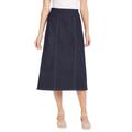 Plus Size Women's Flex-Fit Pull-On Denim Skirt by Woman Within in Indigo (Size 34 W)