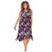 Plus Size Women's Sharktail Beach Cover Up by Swim 365 in Multi Textured Palms (Size 30/32) Dress