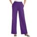 Plus Size Women's 7-Day Knit Wide-Leg Pant by Woman Within in Radiant Purple (Size 6X)
