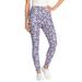 Plus Size Women's Stretch Cotton Printed Legging by Woman Within in Navy Happy Ditsy (Size 3X)
