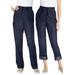 Plus Size Women's Convertible Length Cargo Pant by Woman Within in Indigo (Size 42 W)