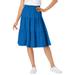 Plus Size Women's Jersey Knit Tiered Skirt by Woman Within in Bright Cobalt (Size 22/24)