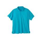 Men's Big & Tall Lightweight Jersey Polo by KingSize in Electric Blue (Size 3XL)