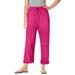 Plus Size Women's The Boardwalk Pant by Woman Within in Raspberry Sorbet (Size 34 T)