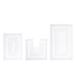 Opulent 3-Pc. Bath Mat Set by Home Weavers Inc in White (Size 3 RUG SET)