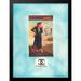 Vintage Chanel Lady Turquoise 14" x 18" Framed Print by Venice Beach Collections Inc in Turquoise