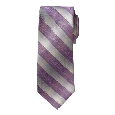 Men's Big & Tall KS Signature Classic Stripe Tie by KS Signature in Dark Purple Stripe Necktie