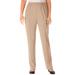 Plus Size Women's Elastic-Waist Soft Knit Pant by Woman Within in New Khaki (Size 42 WP)