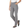 Plus Size Women's Flex-Fit Pull-On Straight-Leg Jean by Woman Within in Grey Denim (Size 32 WP) Jeans