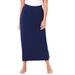 Plus Size Women's Suprema® Maxi Skirt by Catherines in Navy (Size 2X)