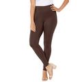 Plus Size Women's Ultra-Knit Ponte Legging by Catherines in Chocolate Ganache (Size 1XWP)