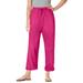 Plus Size Women's The Boardwalk Pant by Woman Within in Raspberry Sorbet (Size 20 WP)