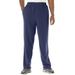 Men's Big & Tall Explorer Plush Fleece Pants by KingSize in Navy (Size 7XL)