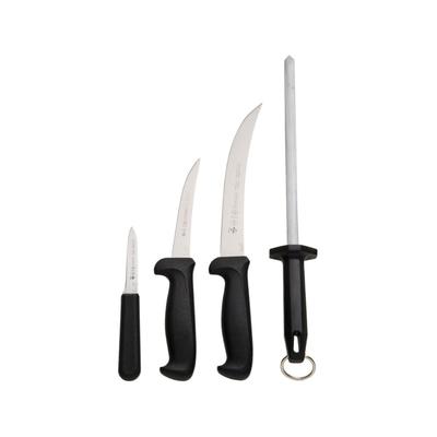 LEM Products 4 Piece Mundial Hunters Kit High-Carbon Stain Free Steel Blade Polypropylene Black Handle 99