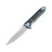 Artisan Cutlery Shark Framelock Folding Knife 5in Closed 4in Stonewash S35Vn SS Blade Blue Anodized Titanium Handle With Carbon Fiber Inlay Pocket