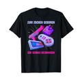 Zum Zocken Geboren Zur Schule Gezwungen I Konsole PS5 Gaming T-Shirt