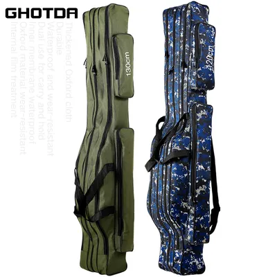 Sac Porte-Canne à Pêche Rangement pour Canne de 110 120 130 150cm