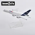 JASON TUTU – maquette d'avion en métal moulé 16cm modèle d'avion FedEx A380 échelle 1/400