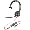 Headset »Blackwire C3315« monaural USB-C / 3,5 mm schwarz, Plantronics