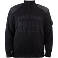 John Doe Knit Zip Big Logo Pullover, black, Size 5XL