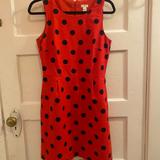 J. Crew Dresses | J Crew Red Polka Dot Dress | Color: Red | Size: 4