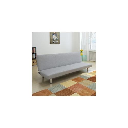 vidaXL Schlafsofa Hellgrau Polyester