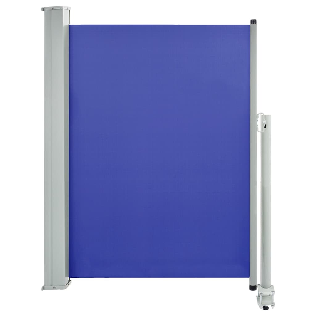 vidaXL Einziehbare seitliche Terrassenmarkise 100 x 300 cm, blaues Atlas Pro-Modell Image