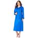Plus Size Women's Pleated Jacket Dress by Roaman's in Vivid Blue (Size 20 W)