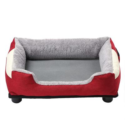 Pet Life "Dream Smart" Electronic Heating and Cooling Smart Pet Bed, 29.6" L X 25.6" W, Red