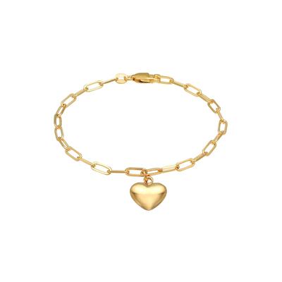 Elli - Herz Liebe Glieder Oval Trend 925 Silber Armbänder & Armreife 1 ct Damen