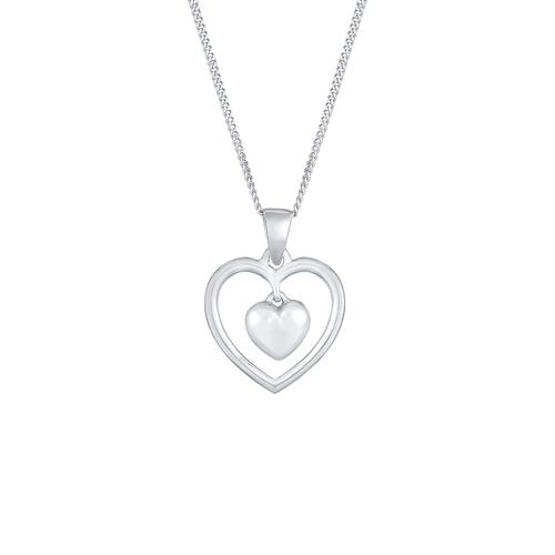 Nenalina - Herz Liebe Love 925 Silber Ketten 1 ct Damen