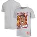 Youth Mitchell & Ness Hakeem Olajuwon Gray Houston Rockets Hardwood Classics King of the Court Player T-Shirt