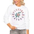 Women's White Florida Gators Vintage Days Perfect Pullover Sweatshirt