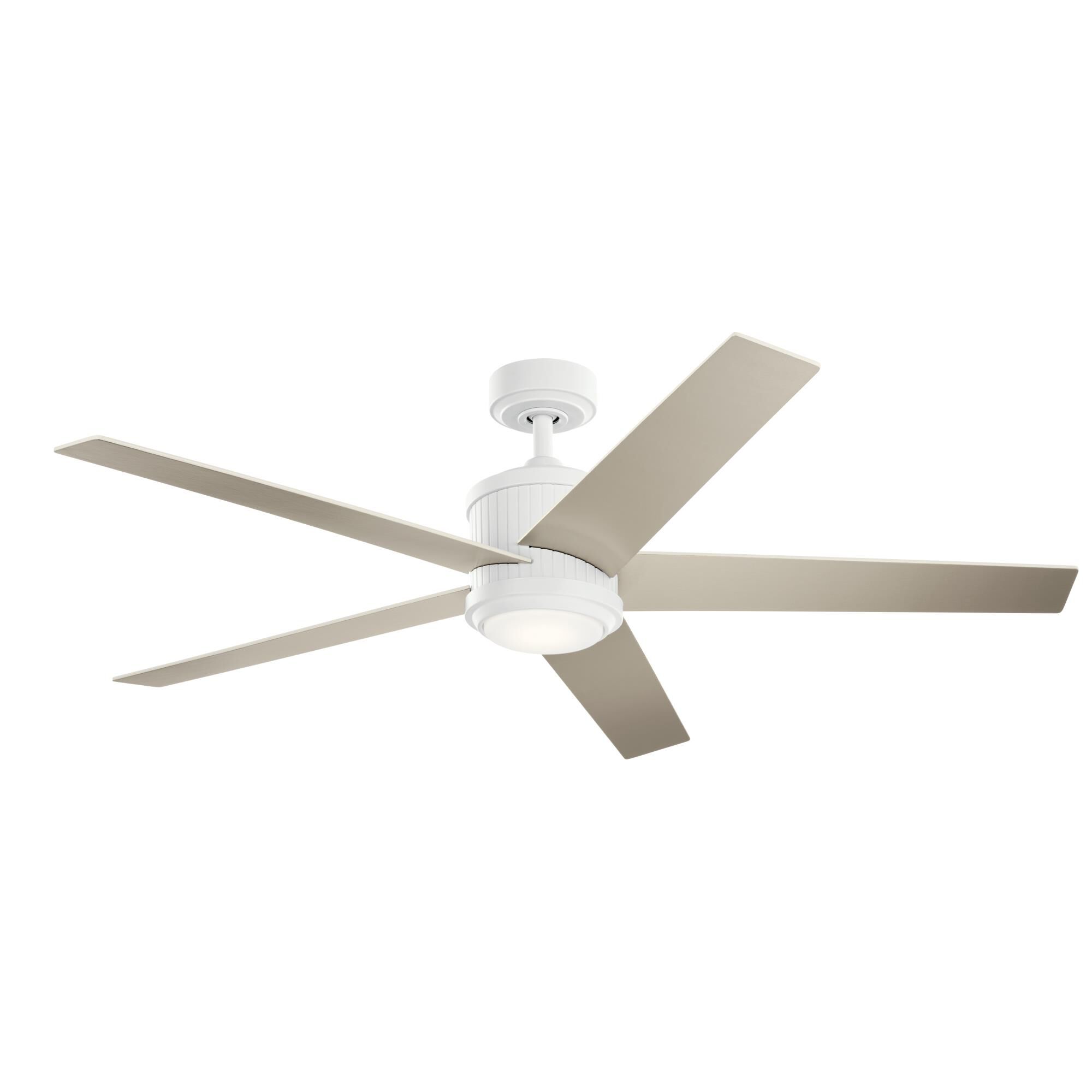 Kichler Lighting Brahm 56 Inch Ceiling Fan with Light Kit - 300044MWH
