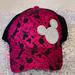 Disney Accessories | Disney World Minnie Mouse Hot Pink Baseball Cap | Color: Black/Pink | Size: Os