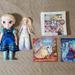Disney Toys | Disney Frozen Elsa Doll & Book 5 Pcs Bundle | Color: Gold | Size: Osbb