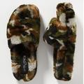 Anthropologie Shoes | Anthro J/Slides Bryce Camo Shearling Slippers | Color: Brown/Green | Size: 10