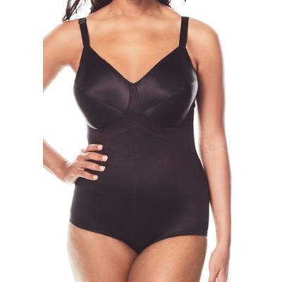 Plus Size Women's Medium Control Bodysuit by Rago in Black (Size 48 C) Shaper