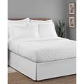 Luxury Hotel Classic Tailored 14" Drop White Bed Skirt by Levinsohn Textiles in White (Size FULL)