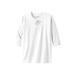 Men's Big & Tall Gauze Lace-Up Shirt by KingSize in White (Size 8XL)