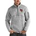 Men's Antigua Heathered Gray Illinois State Redbirds Fortune Quarter-Zip Pullover Jacket