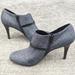 Nine West Shoes | Euc Nine West Gray Booties Zip Up Heels Size 8 | Color: Gray | Size: 8