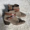 Coach Shoes | Coach Suede Leather Taupe Tan Ankle Boots Booties | Color: Brown/Tan | Size: 6.5