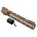 TRYBE Defense AR-15 M-LOK 12in Extra Lightweight Handguard w/ Cut-Away Rail Flat Dark Earth 12 Inch HDG12CR-FDE